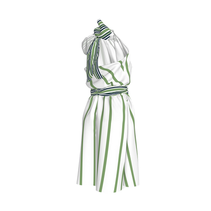 Knee Length Halter Dress 