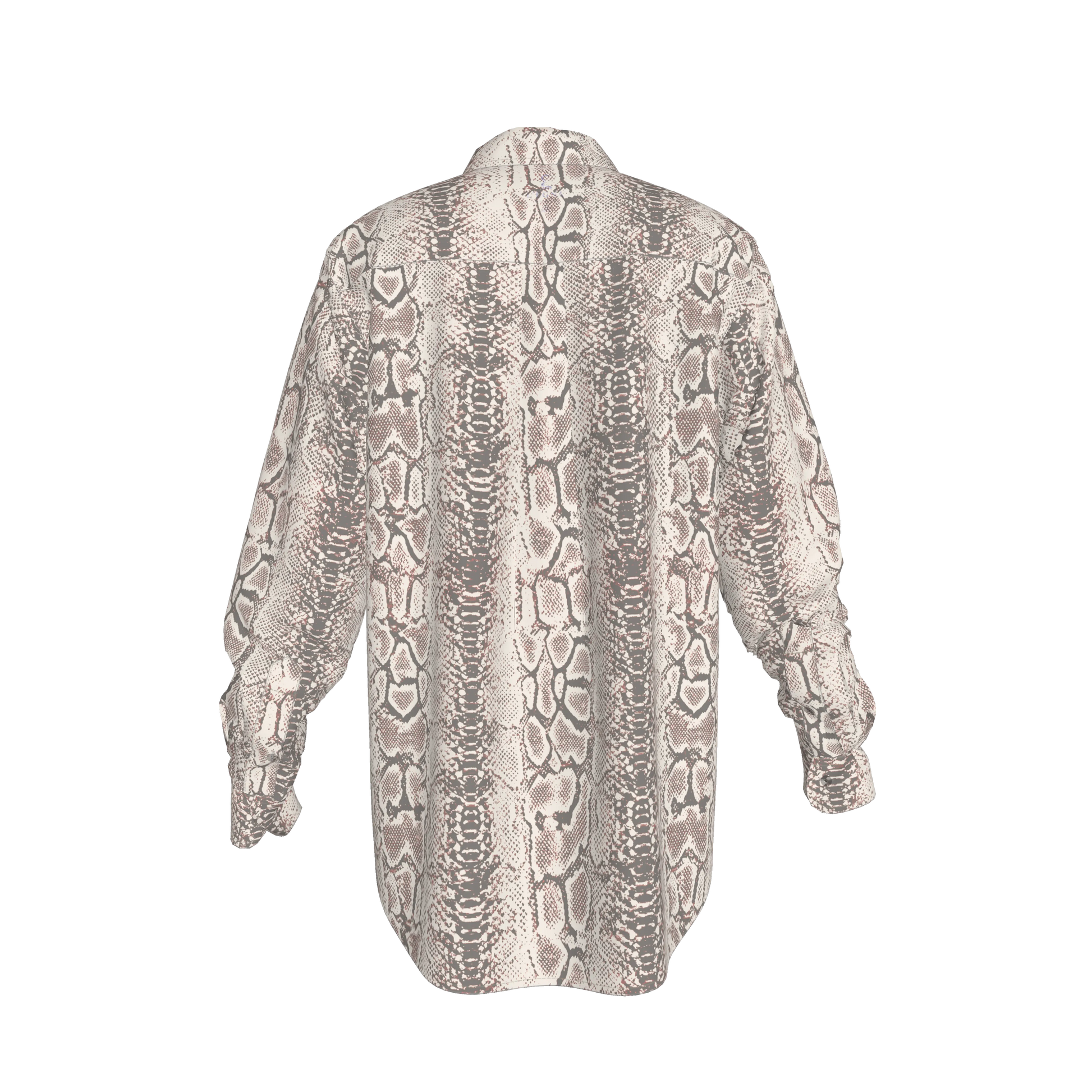 L'EGNA RISING SERPENT GRACE Oversized Button-Up