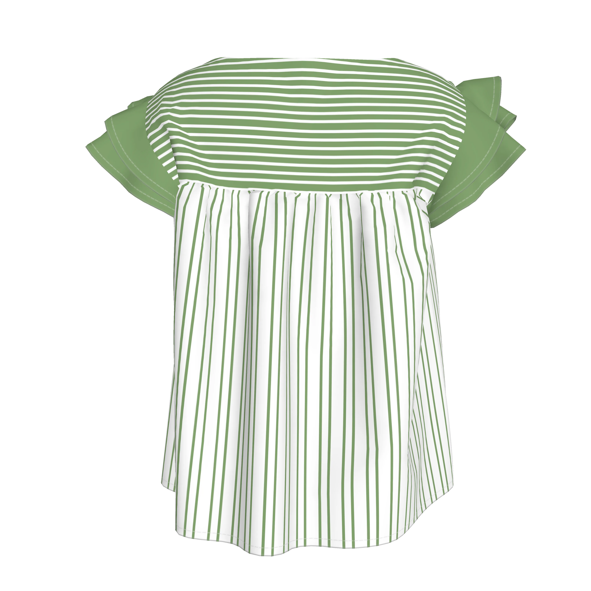 Ruffled Sleeve Top