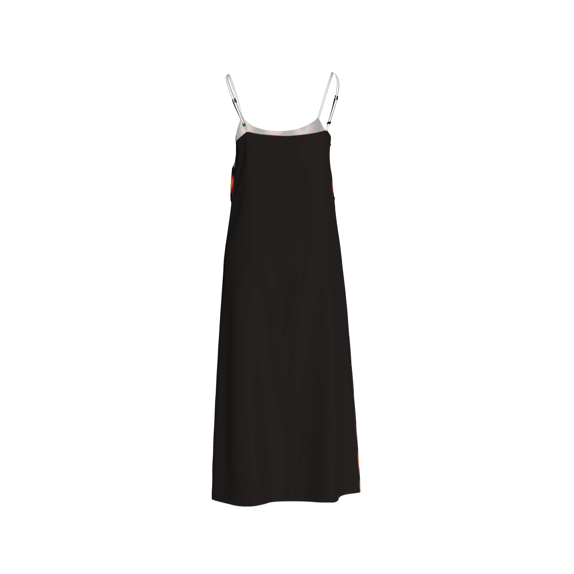 Organic Cotton Twill Slip Dress – Black