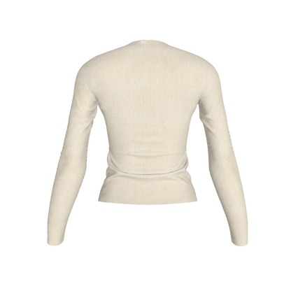  Trucamelo Long Sleeve T-shirt in Muslin White