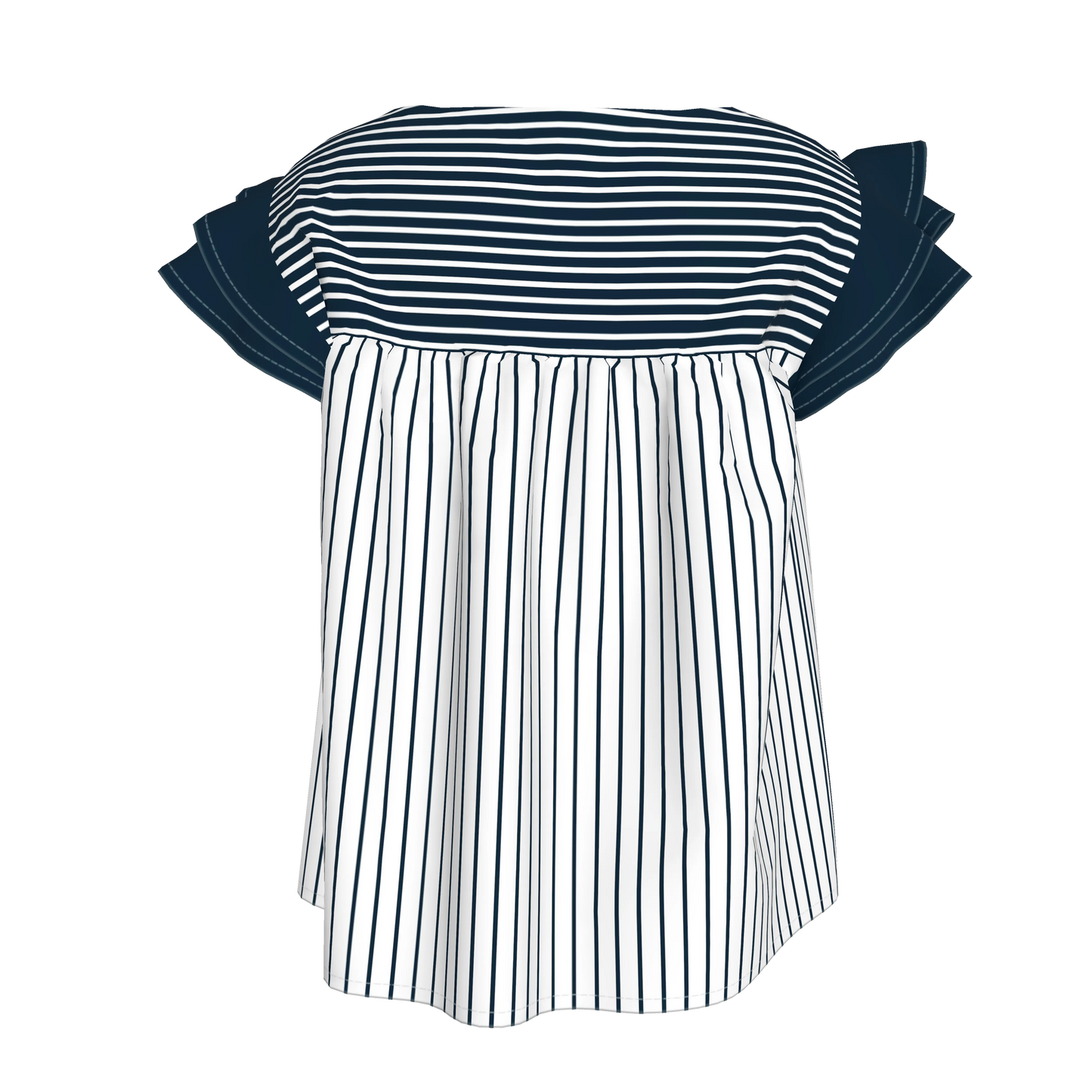 Ruffled Sleeve Top