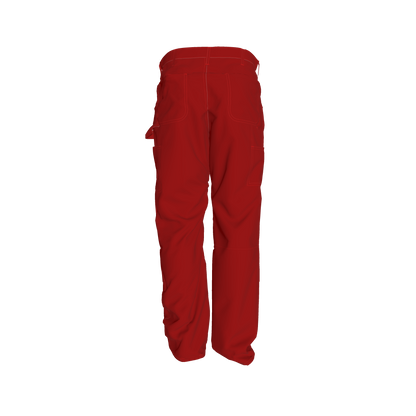 abrazos red carpenter pants 