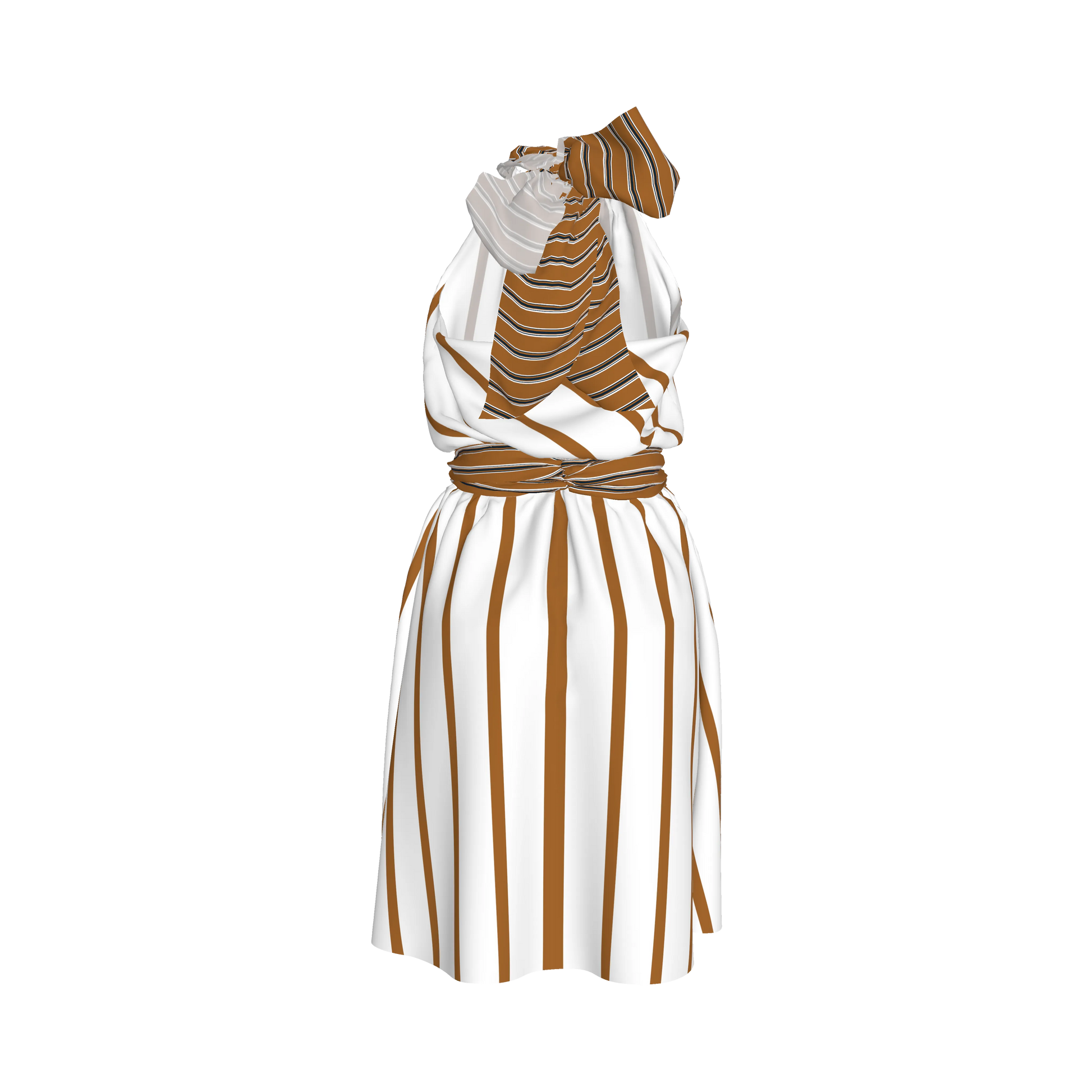 Knee Length Halter Dress
