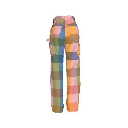 Mua Women's Signature Gingham Carpenter Pant