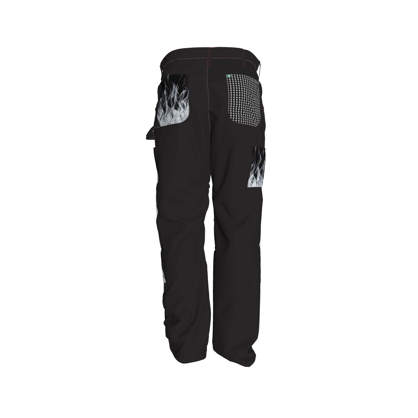 White Fire Pants