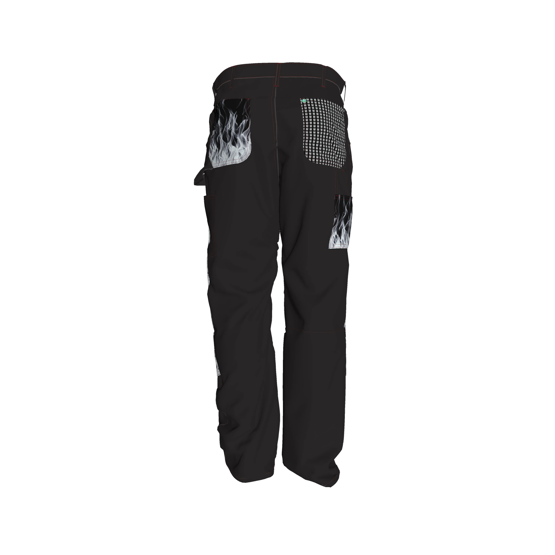 White Fire Pants