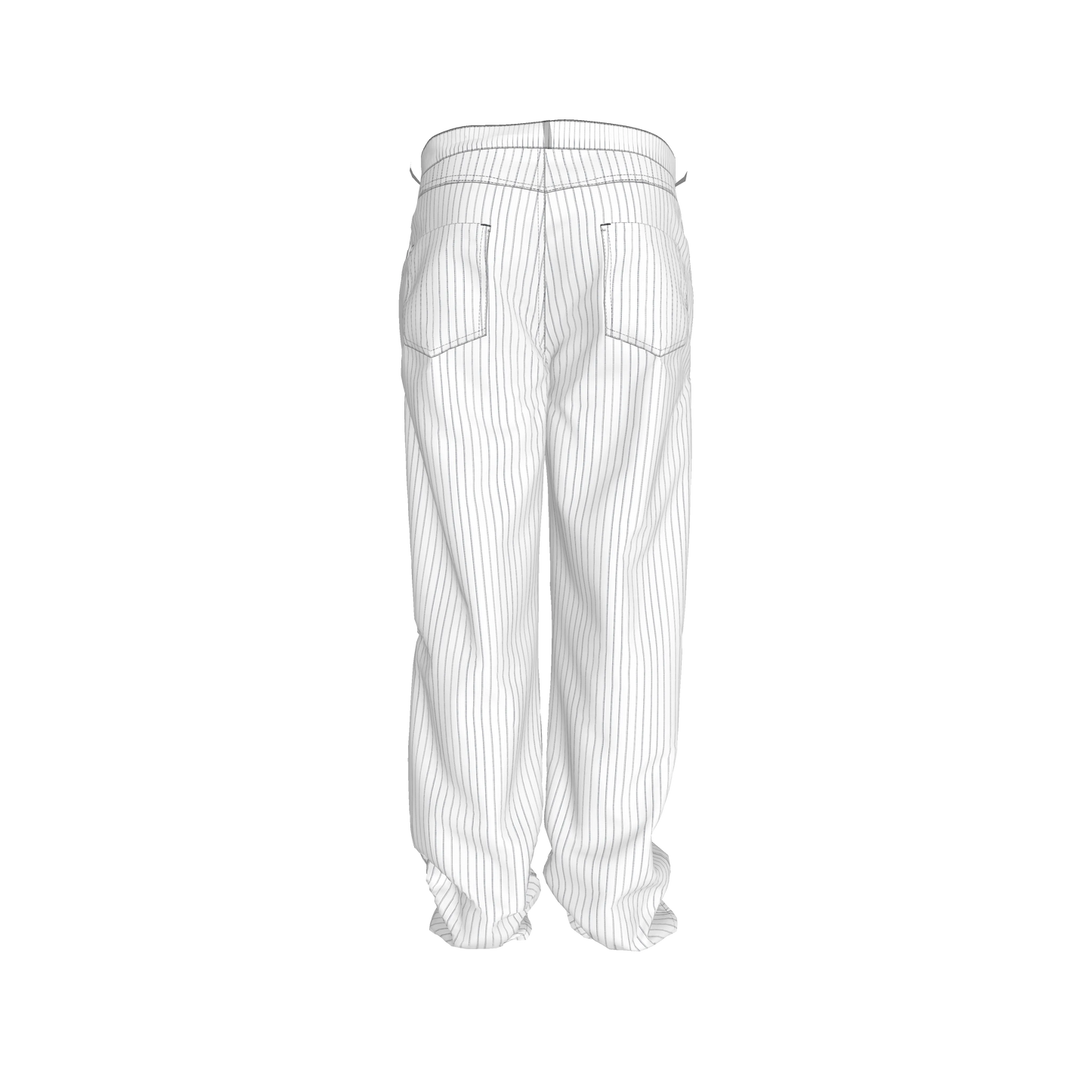Blue Pinstripped on White Premium Men’s Pants