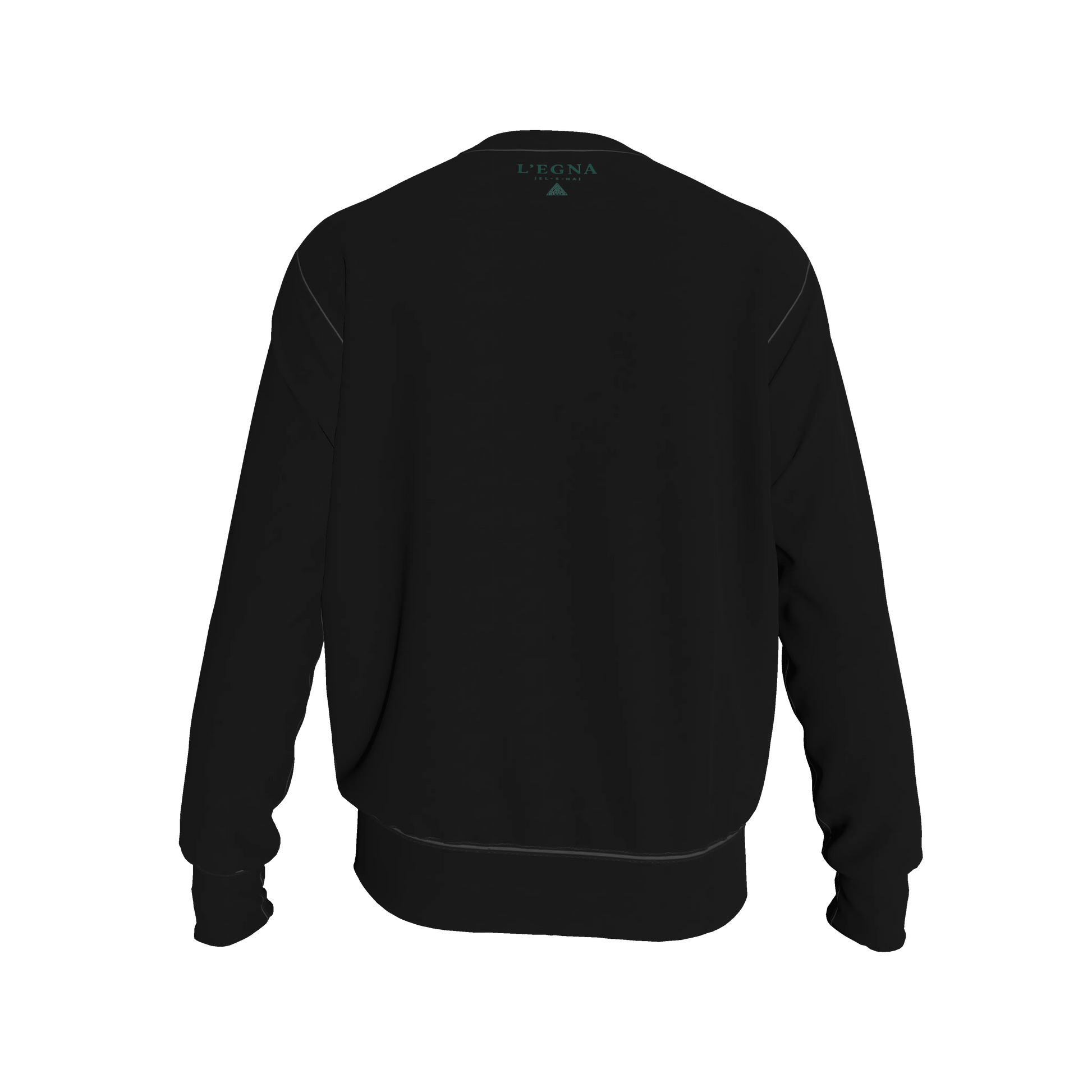 L'EGNA LOTUS RISING "BLACKOUT SIGNATURE" Crewneck Sweater
