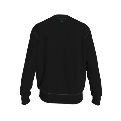L'EGNA LOTUS RISING "BLACKOUT SIGNATURE" Crewneck Sweater