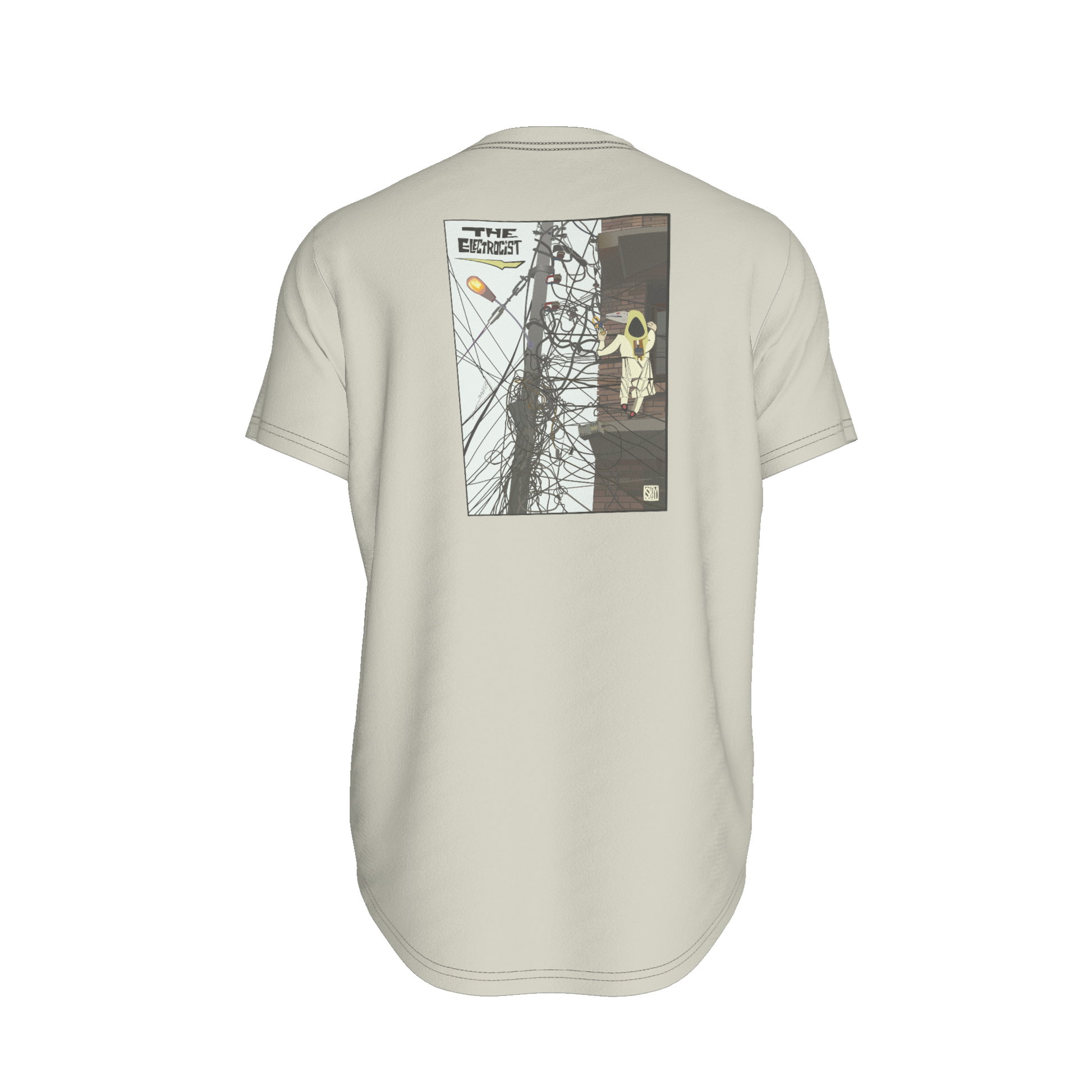 The Contractor Series Electrician T-Shirt – Fitted T-Shirt with Shaped Hem
