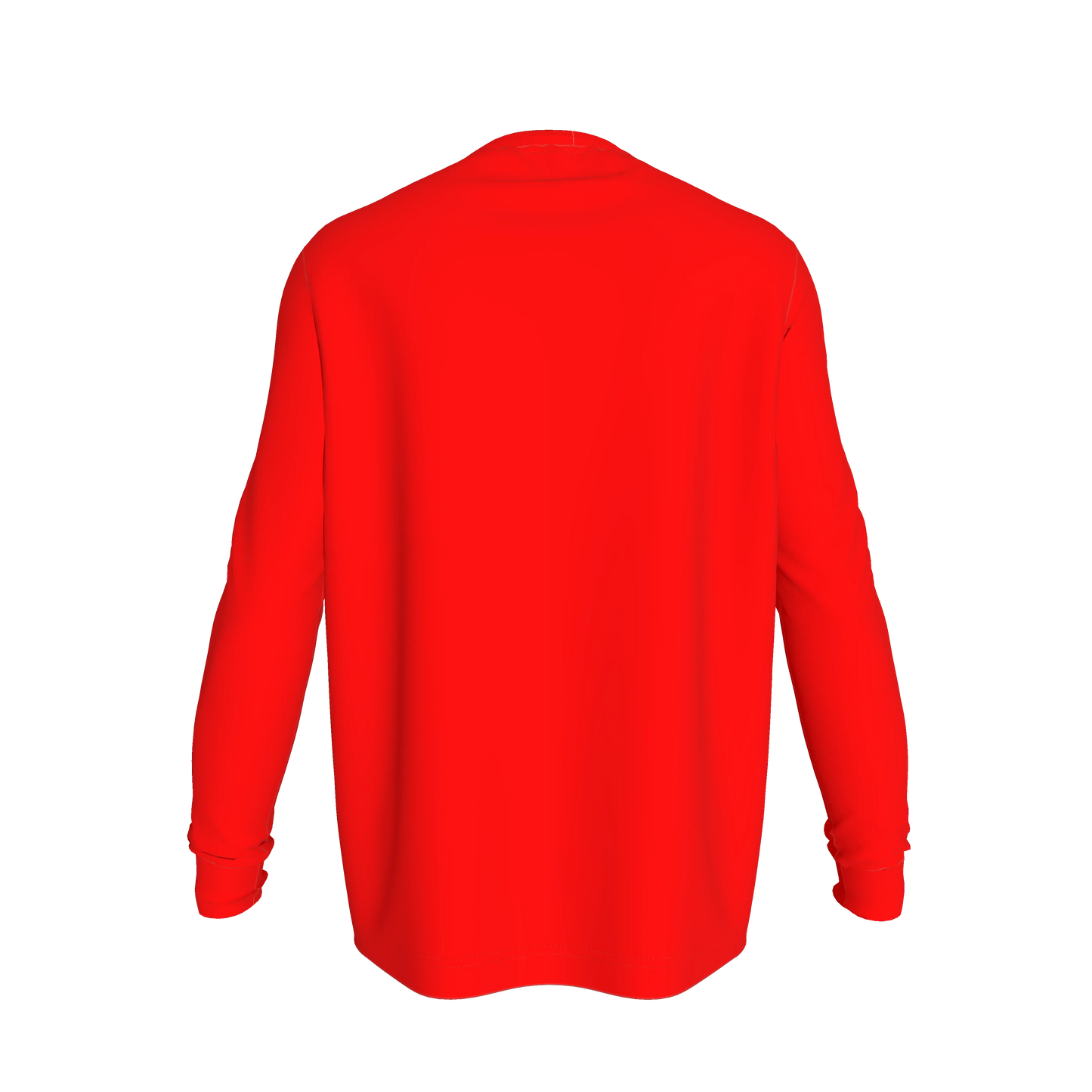 Long Sleeve Red T-shirt in Light Weight Cotton
