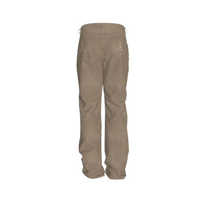 L'EGNA RISING (KHAKI) FLARE JEANS