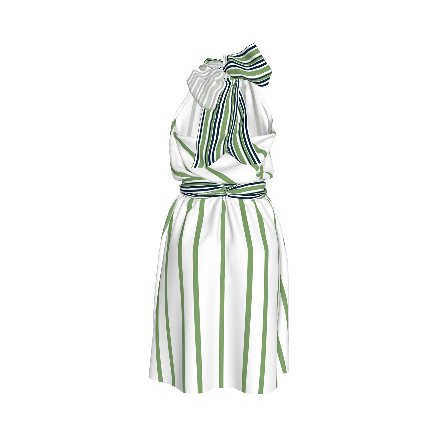 Knee Length Halter Dress 