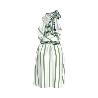 Knee Length Halter Dress 