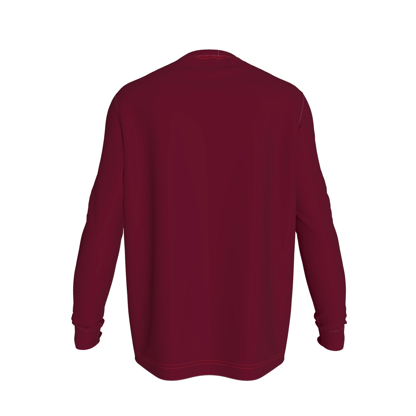 Burgundy Graphic Long Sleeve T-Shirt | Unisex Cotton Streetwear