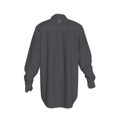 L'EGNA RISING SPARROW'S SHADOW Oversized Button-Up