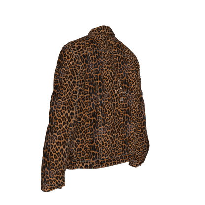 L'EGNA RISING 'LEOPARD' Jean Jacket