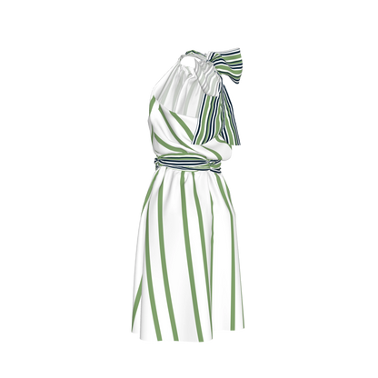 Knee Length Halter Dress 