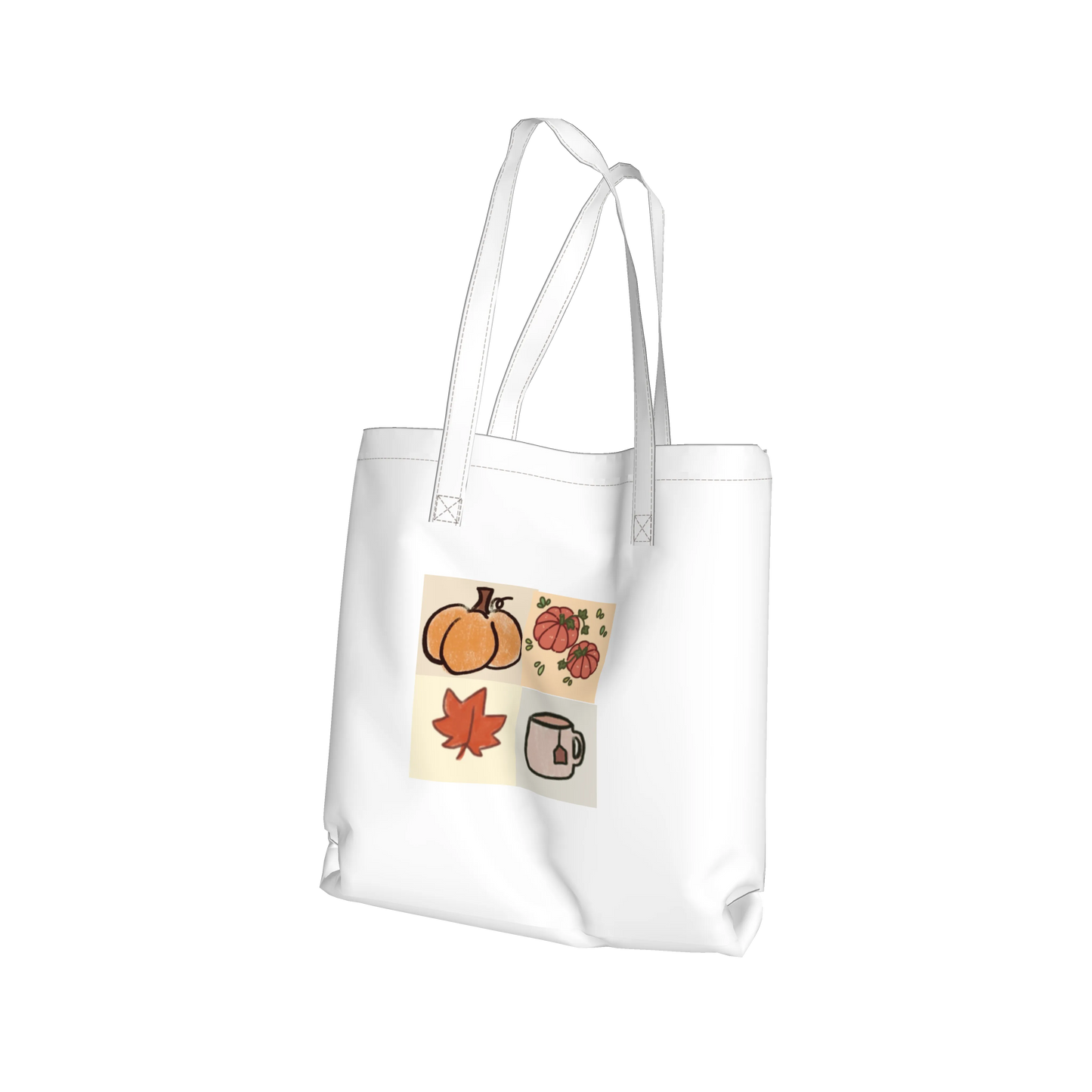 Cozy fall tote bag 🍂🎧✨