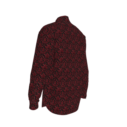 Blood Red Filagree Dress Shirt