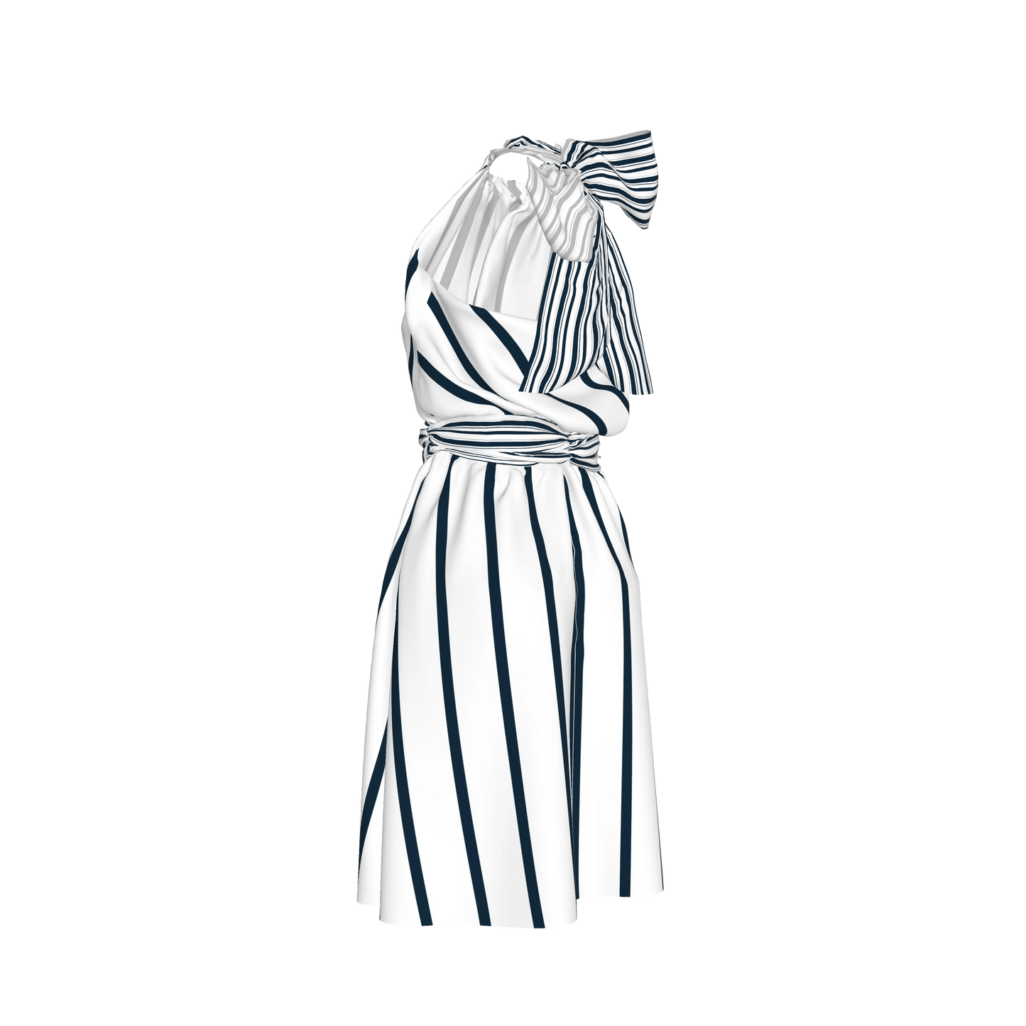 Knee Length Halter Dress