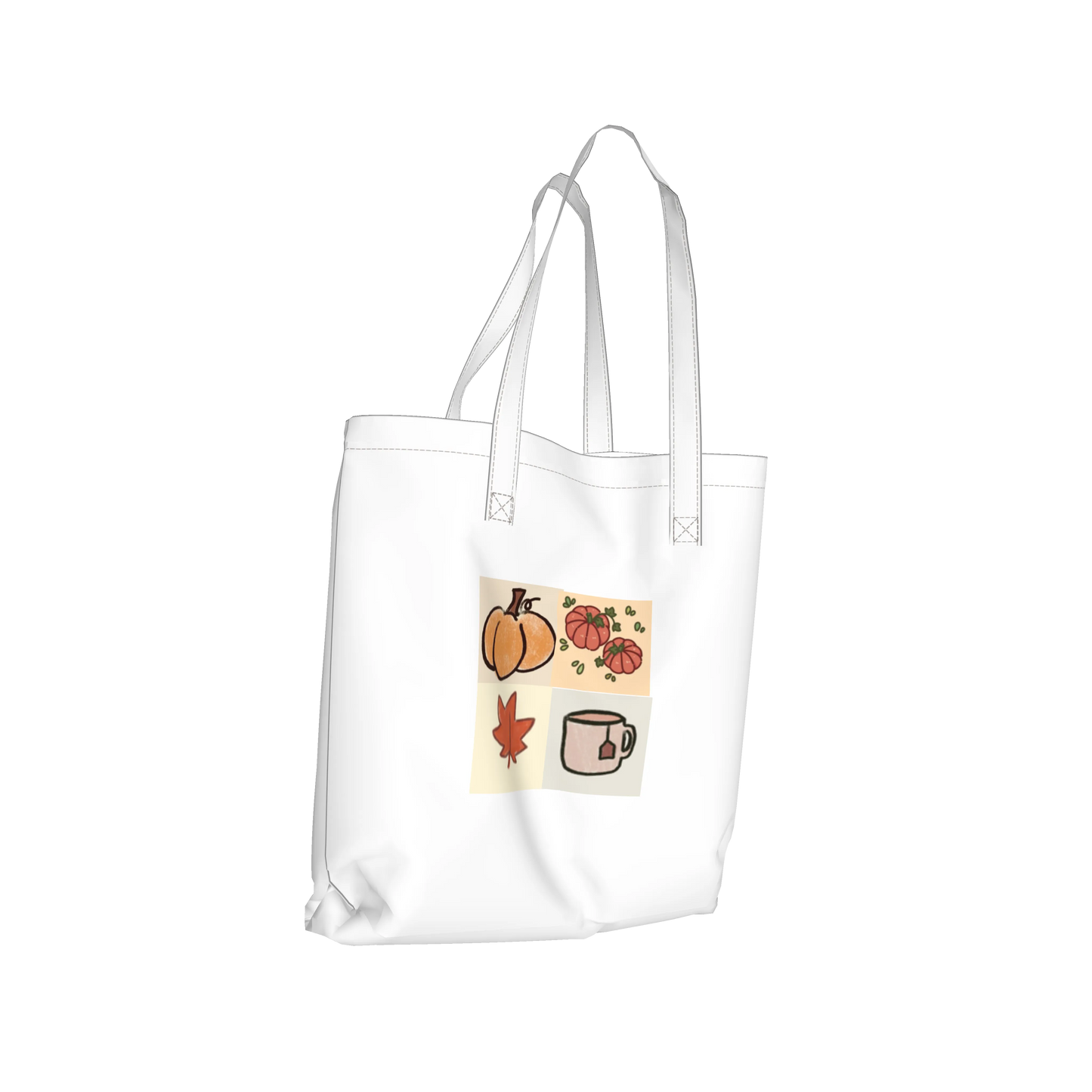 Cozy fall tote bag 🍂🎧✨