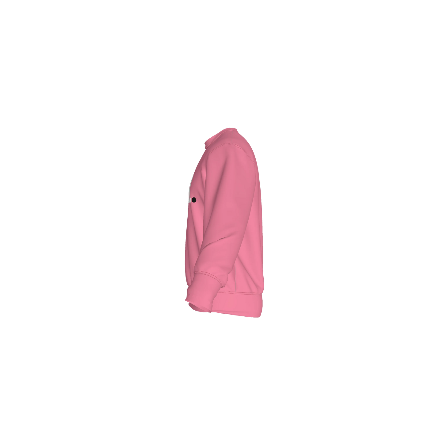 The 'Eddie Roche' Pink White Text Crew Neck Sweatshirt