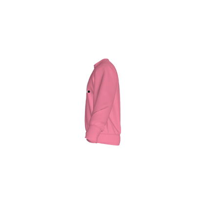 The 'Eddie Roche' Pink White Text Crew Neck Sweatshirt