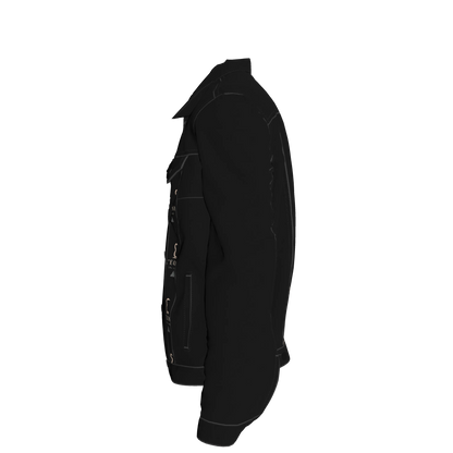 L'EGNA RISING 'BLACKOUT' Jean Jacket (ALL OVER PRINT)