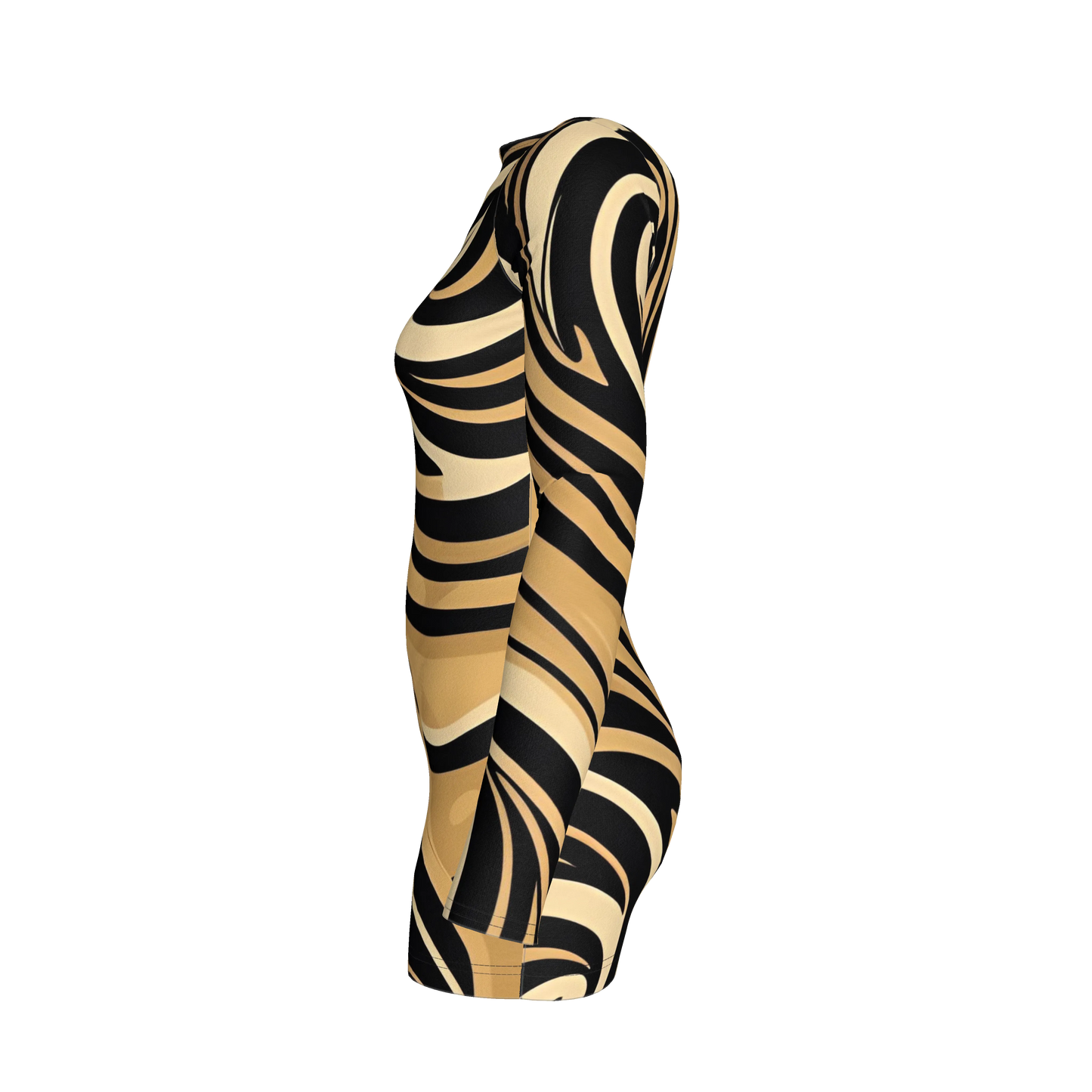 Solei Sccop Back Bodycon Dress (Baz'l Couture)