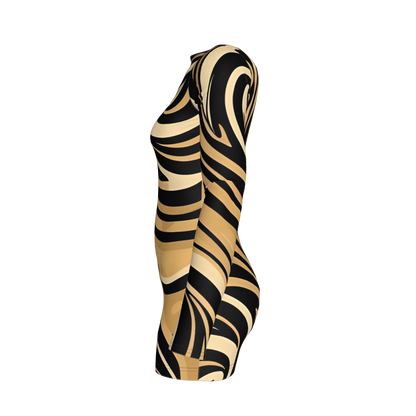 Solei Sccop Back Bodycon Dress (Baz'l Couture)