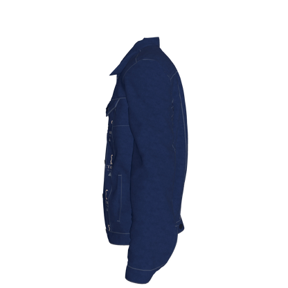 L'EGNA RISING 'BLUE-BLOOD' Jean Jacket (ALL OVER PRINT)