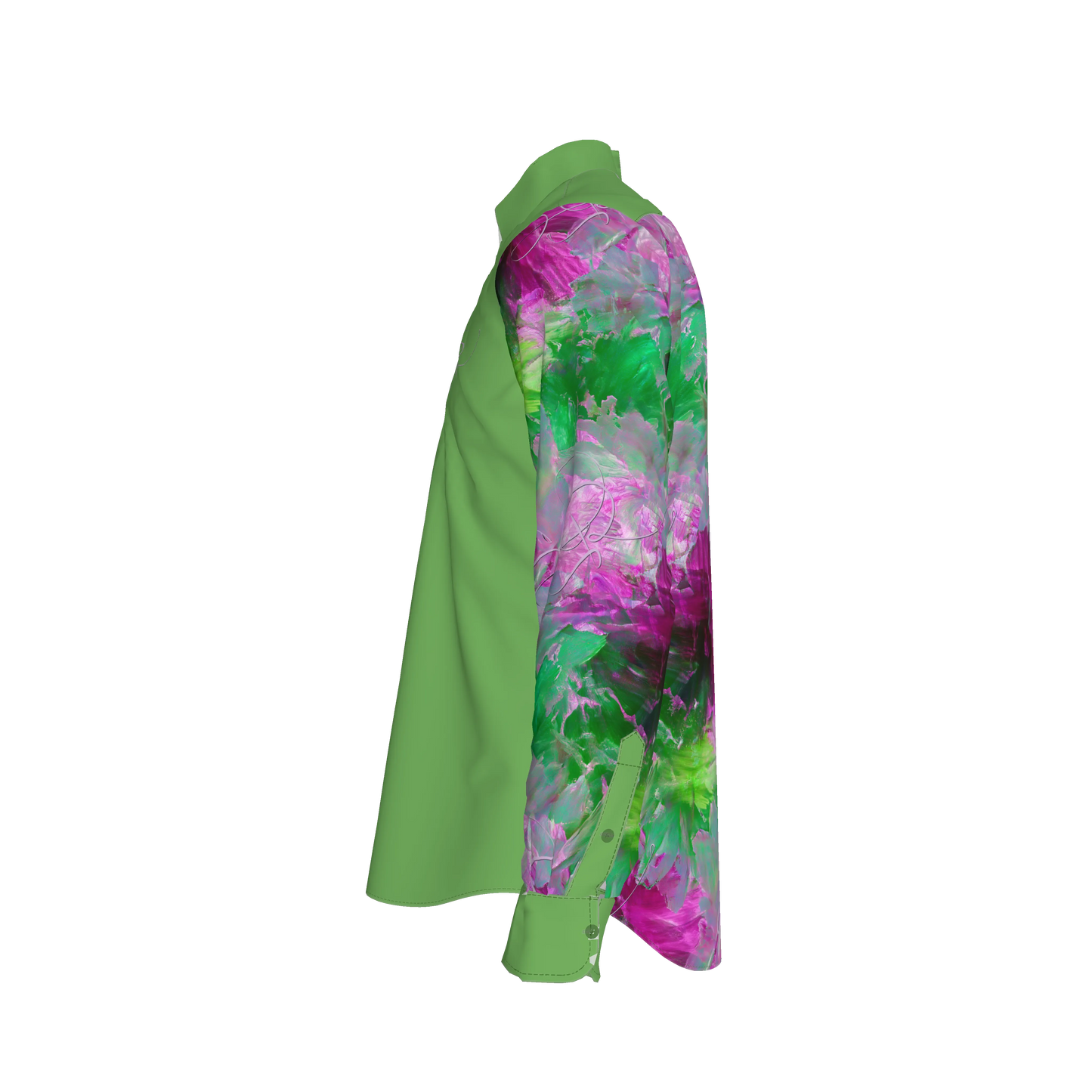 Mauricio-Print 3 Button-Up Shirt (French Placket/Unisex)