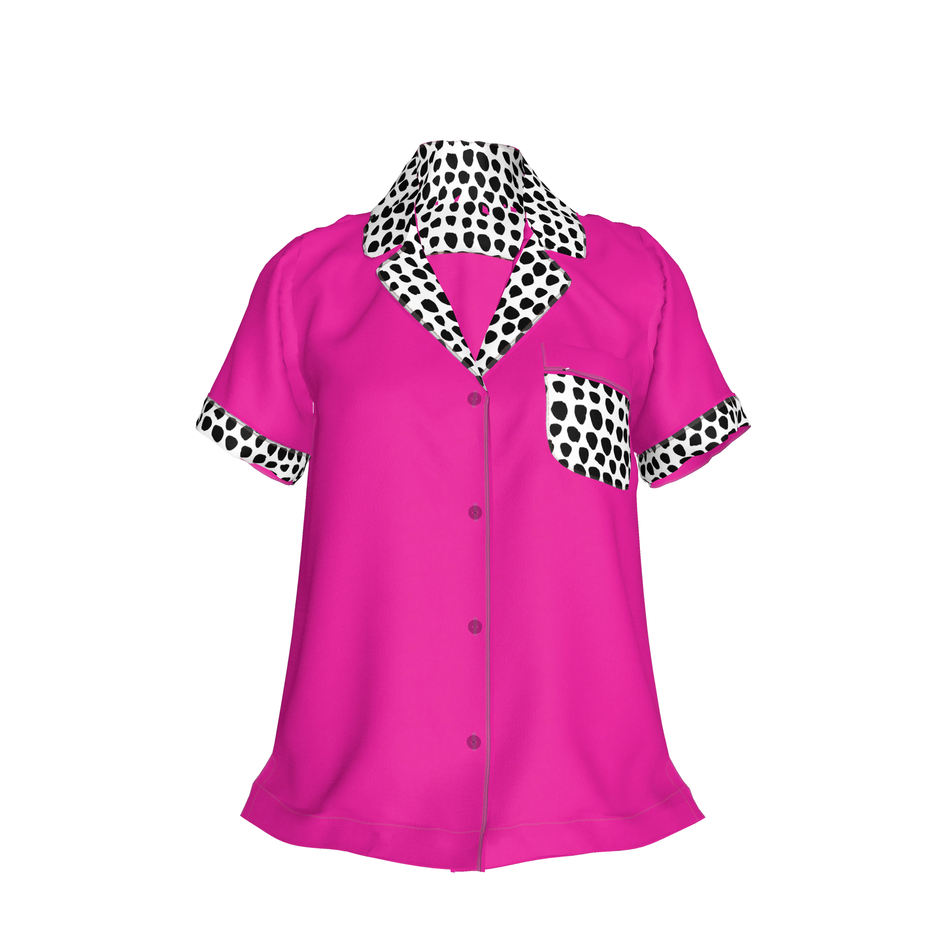 Hot Pink Pajama Top