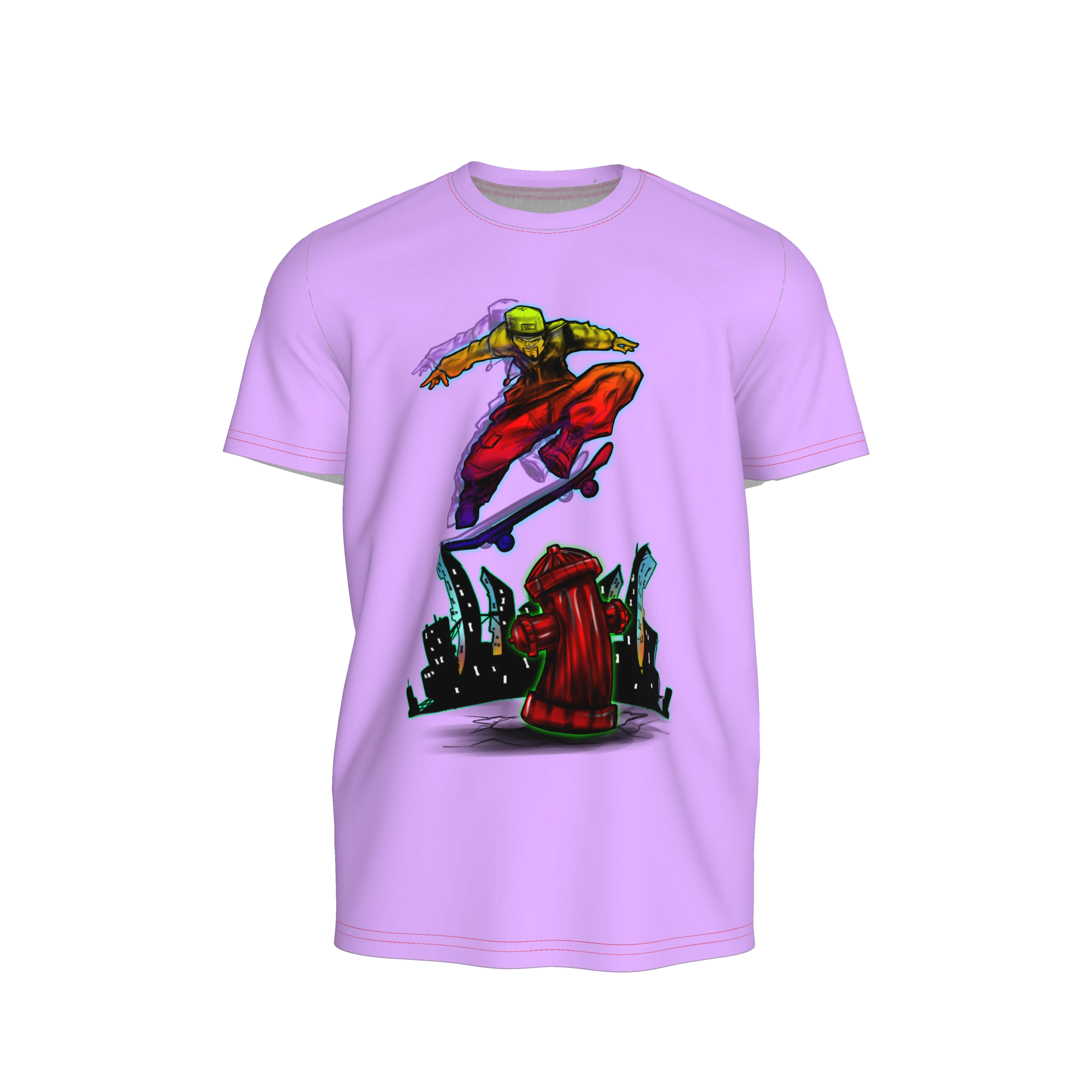 Skater Unisex T-Shirt in Light Weight Cotton