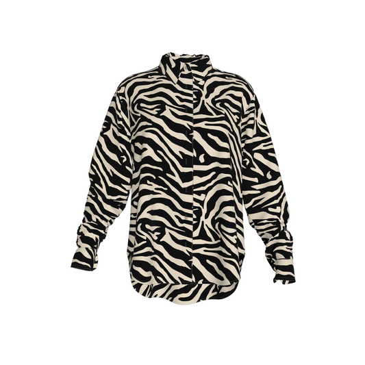 L'EGNA RISING SAFARI POISE Oversized Button-Up