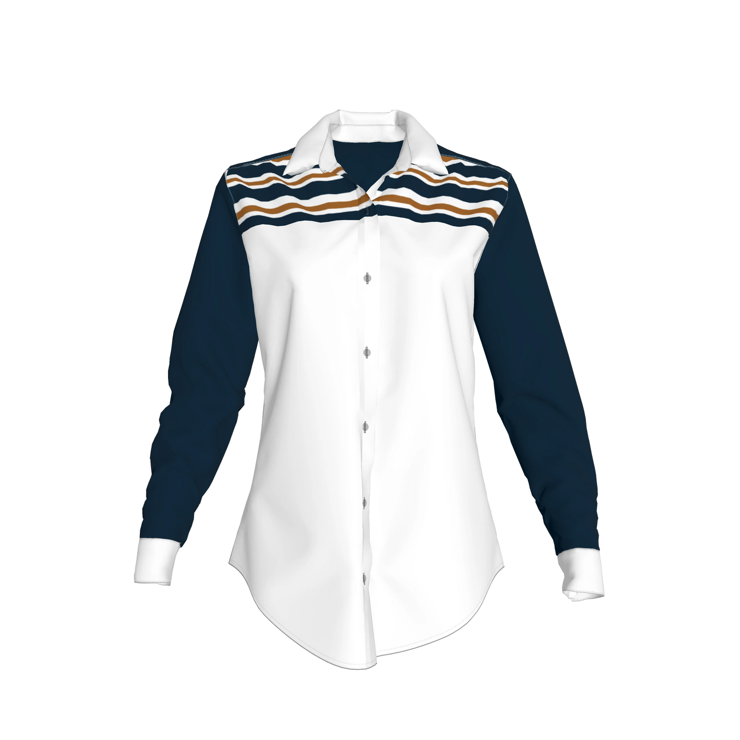 Striped Button Front Shirt