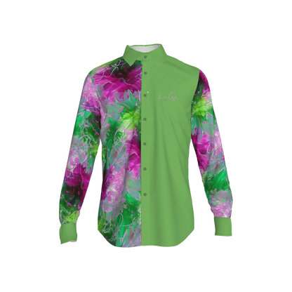 Mauricio-Print 3 Button-Up Shirt (French Placket/Unisex)