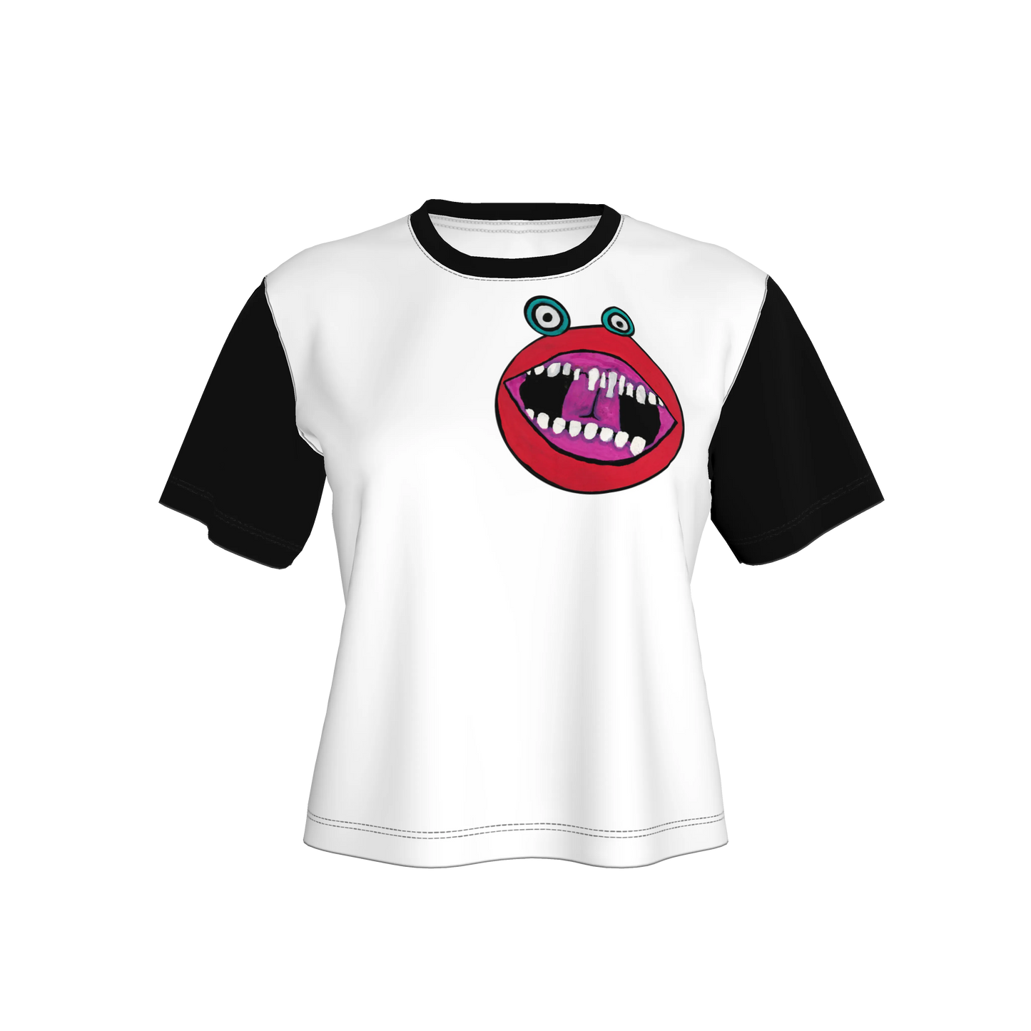 Maine-ish Reverse Women's Two-Tone White Tee