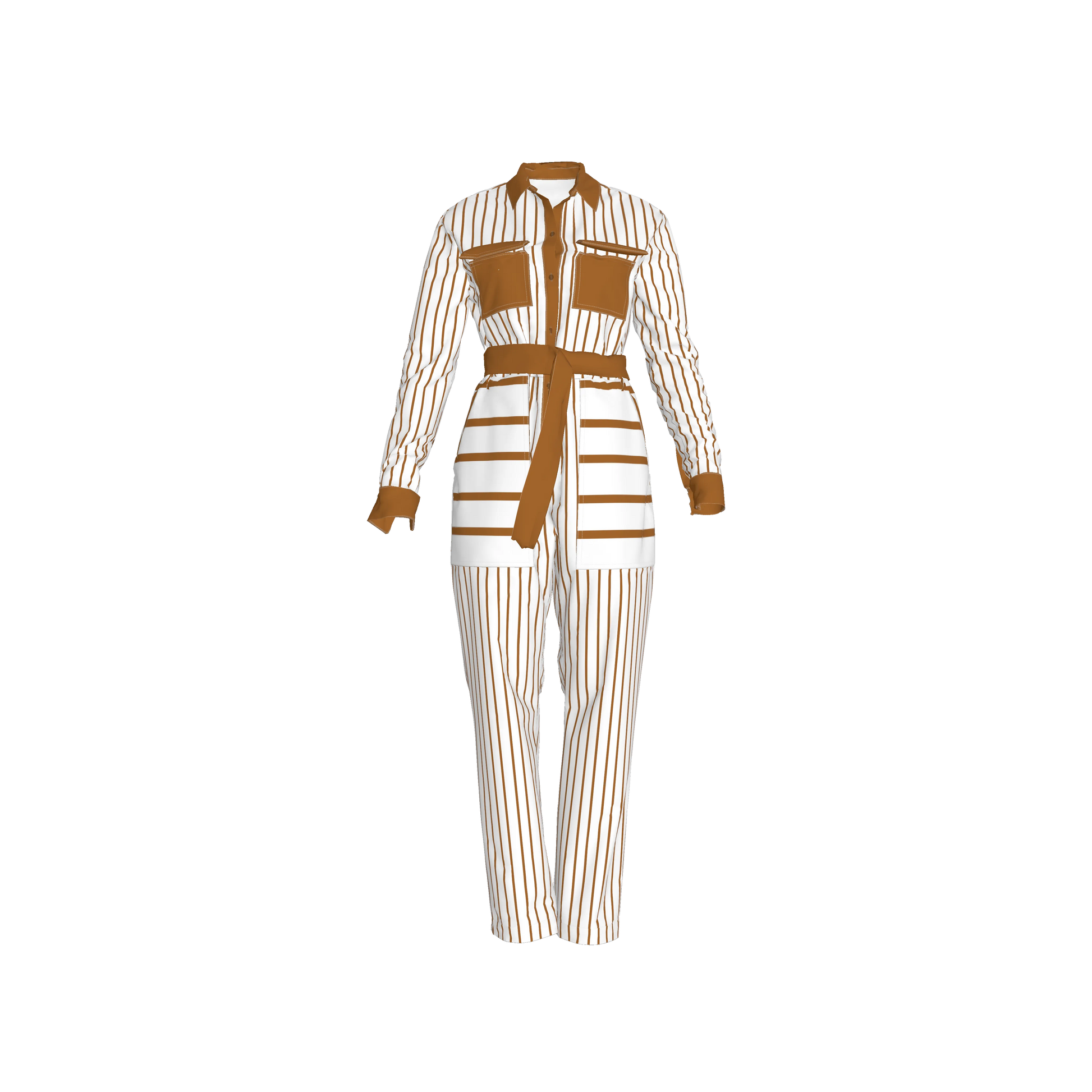 Button Front Jumpsuit