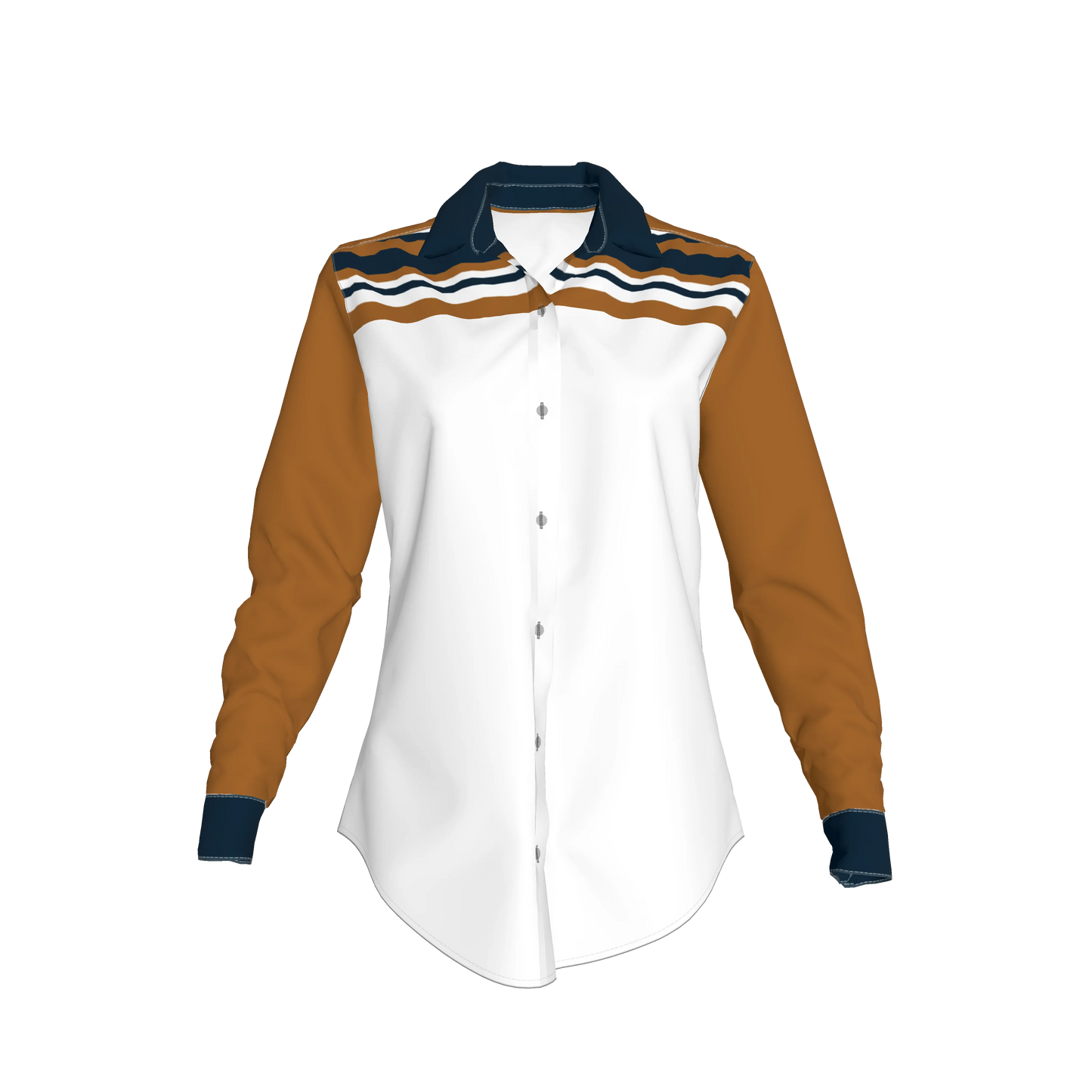 Striped Button Front Shirt