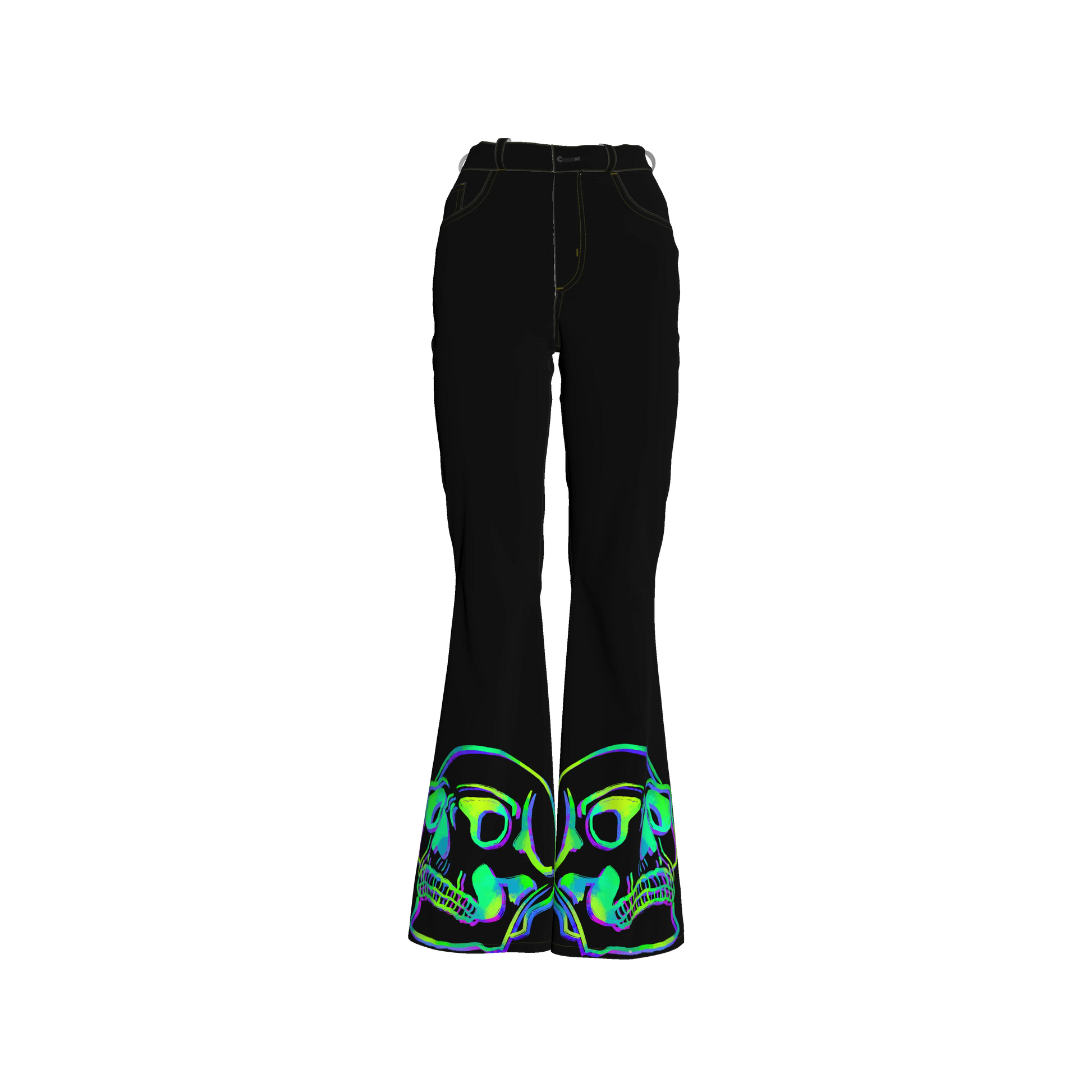 Glo-skull Bellbottoms