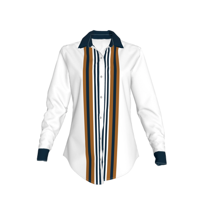 Striped Button Front Shirt