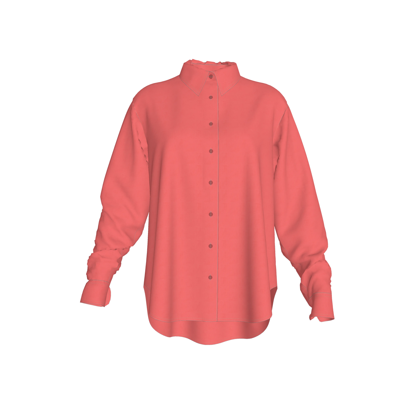 L'EGNA RISING "OVERSIZED" Button-Up (WATERMELON)