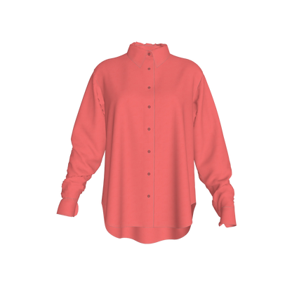 L'EGNA RISING "OVERSIZED" Button-Up (WATERMELON)