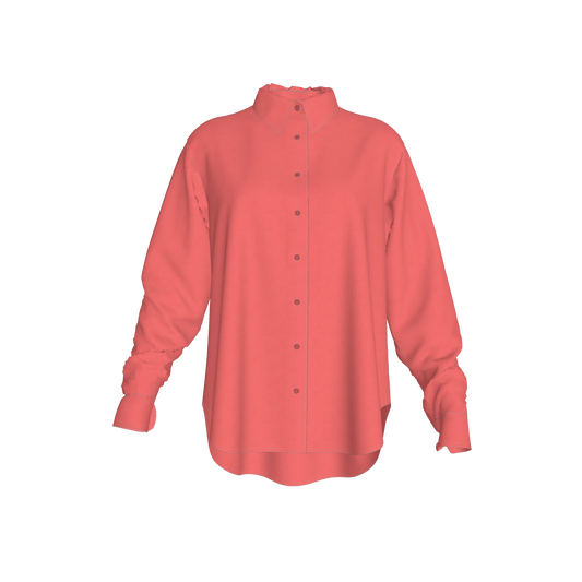 L'EGNA RISING "OVERSIZED" Button-Up (WATERMELON)