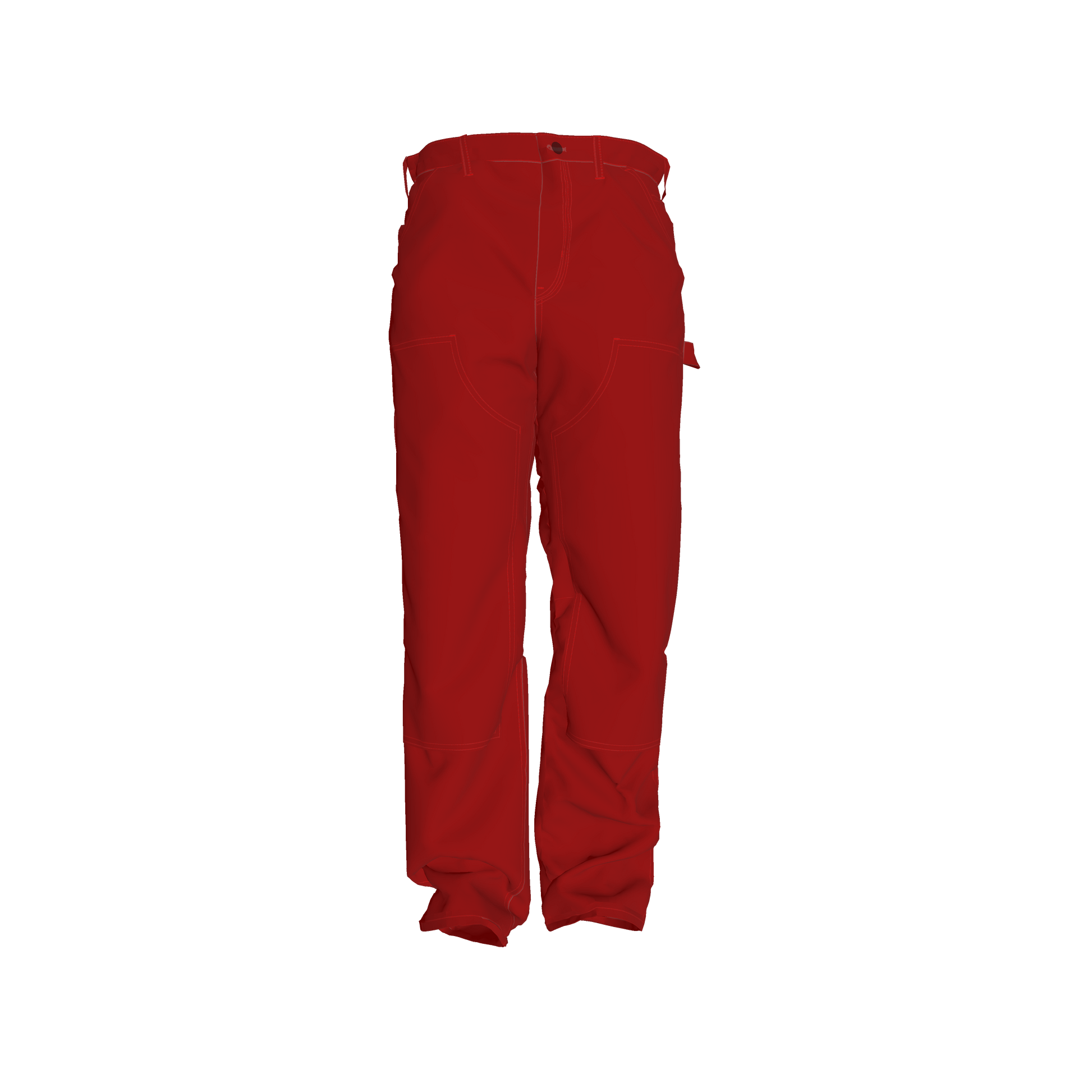 abrazos red carpenter pants 