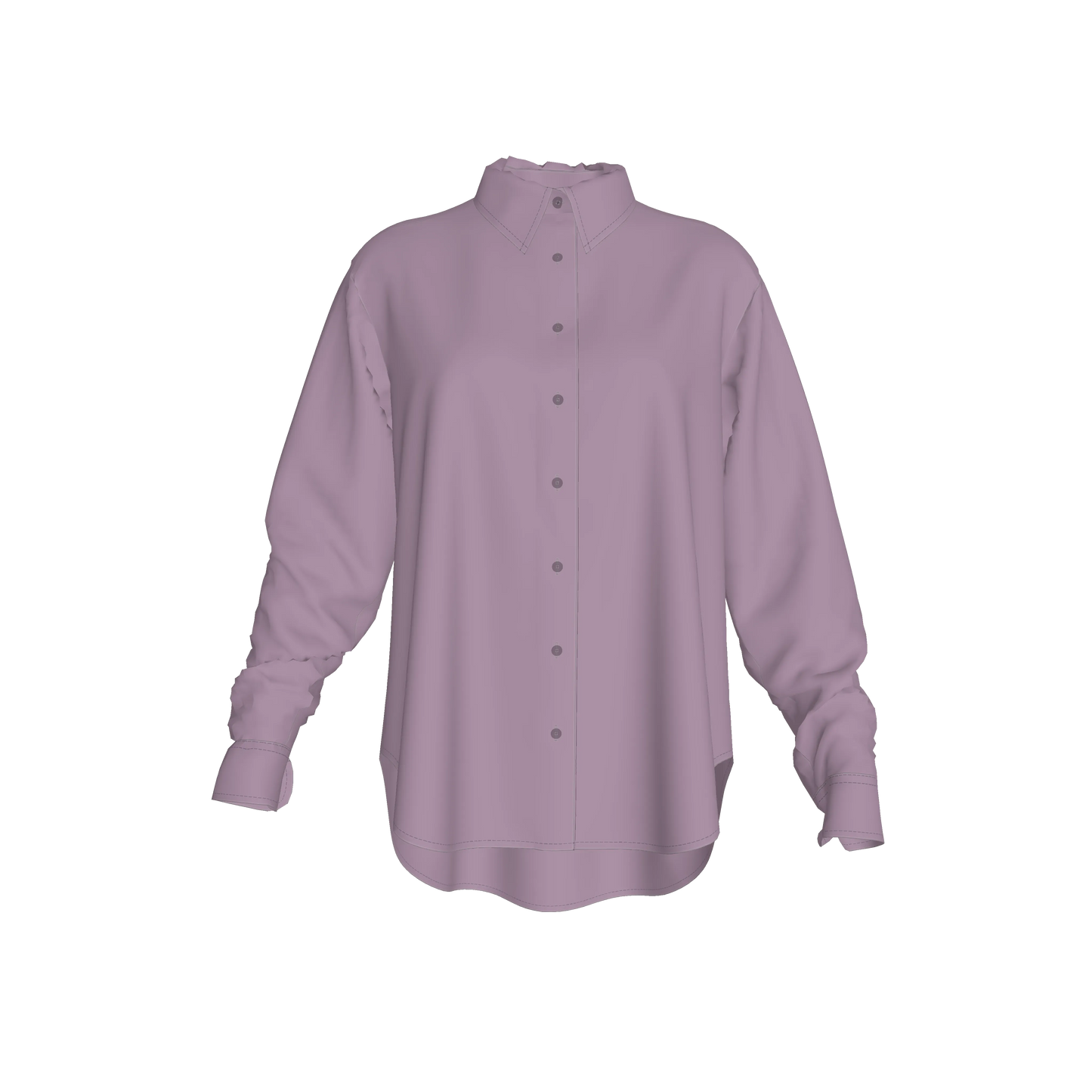 L'EGNA RISING "OVERSIZED" Button-Up (LAVENDER)