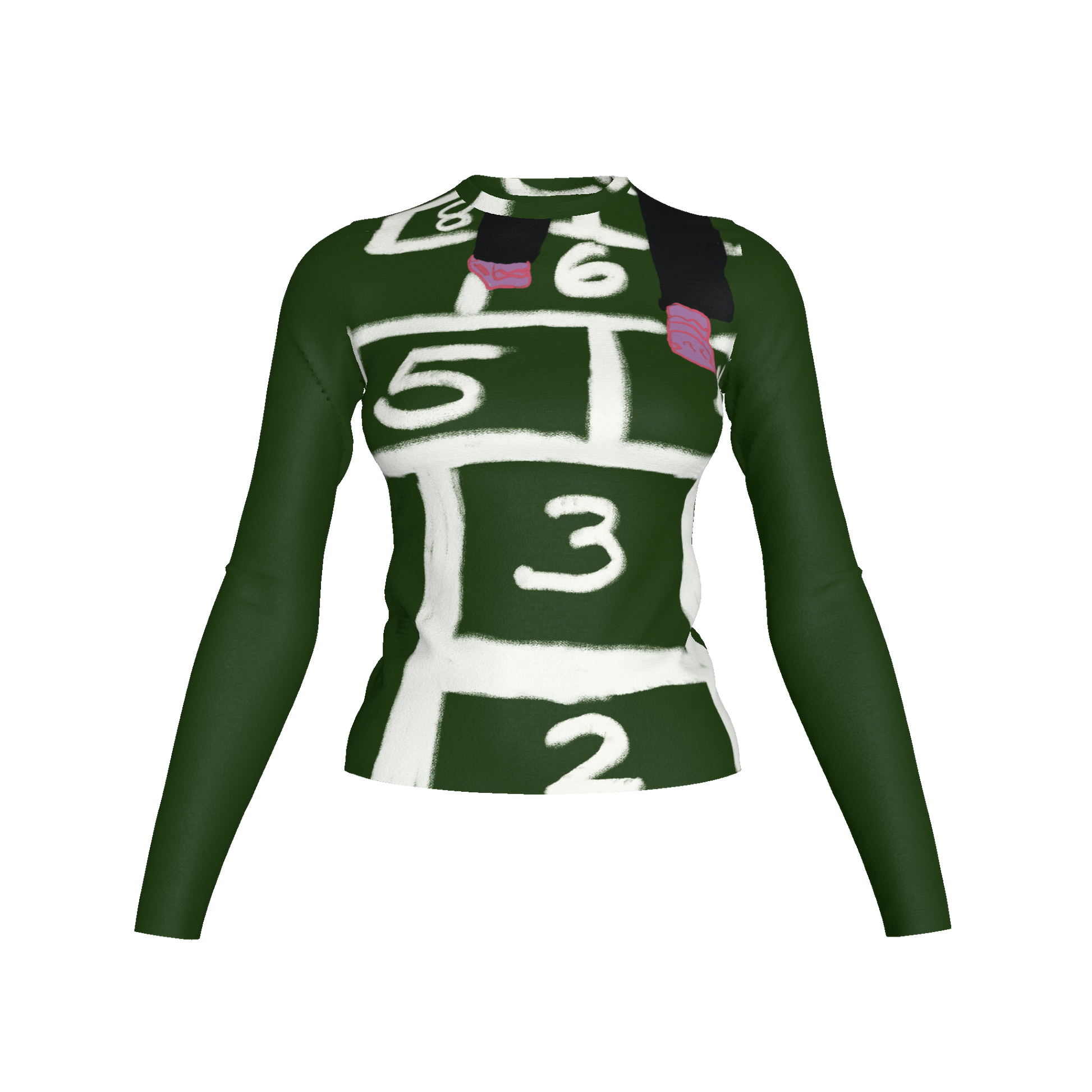  Trucamelo Long Sleeve T-shirt in Forest Green